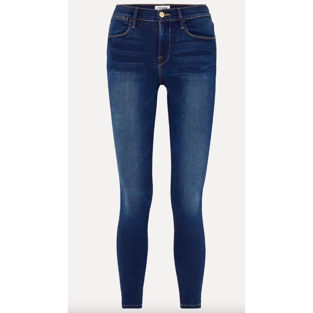 Frame Denim Women's Le High Skinny Jeans Size 26 Medium wash